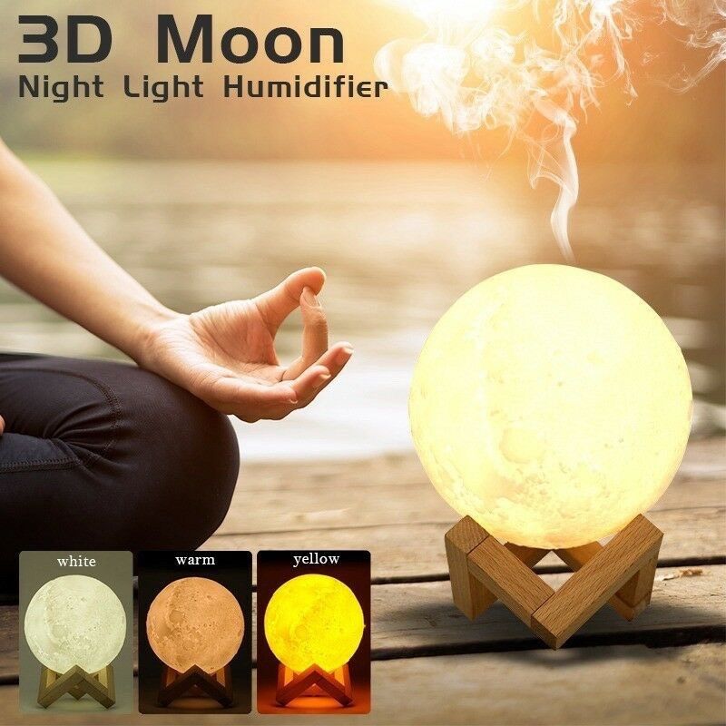 Umidificador Aromatizador Luminária Lua