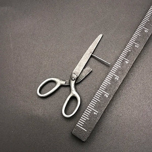 Dark Gothic Vintage Imitation Scissors Exaggerate Stud Earrings For Men Women Goth Punk Silver Color Halloween Fashion Jewelry